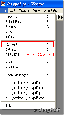 ghostscript convert ps to pdf